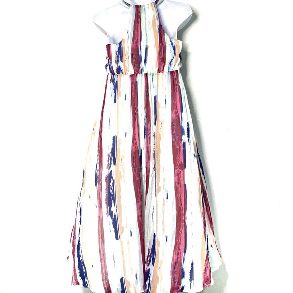 NWT INC Plus Printed Surplice Maxi Dress - Picture 3 of 5